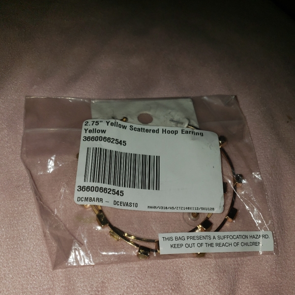 Faceted Bead Hoop Earrings - Picture 4 of 6